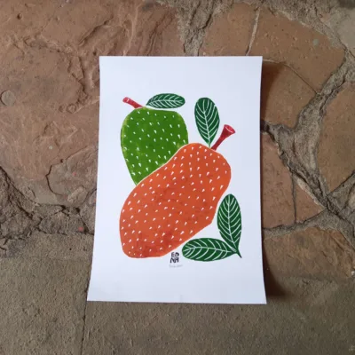 Xilogravura Edna Silva M - Jaca