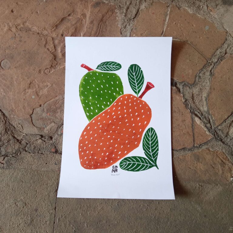 Xilogravura Edna Silva M - Jaca