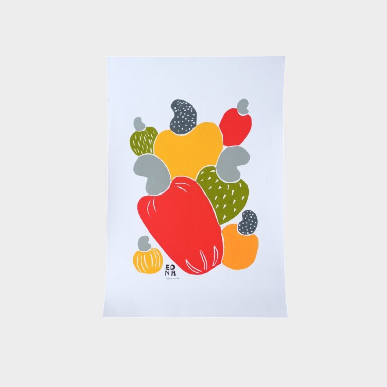 Xilogravura Edna Silva M - Caju