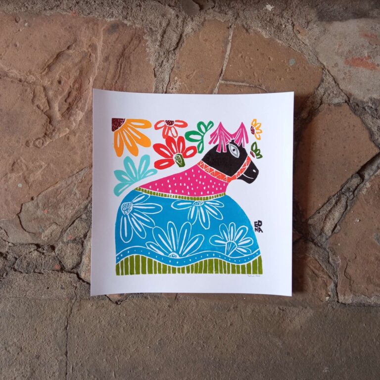 Xilogravura Edna Silva M Quadrada - Bumba Meu Boi