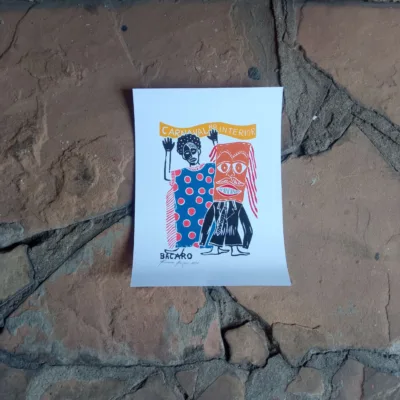 Xilogravura Bacaro Borges P - Carnaval de Rua