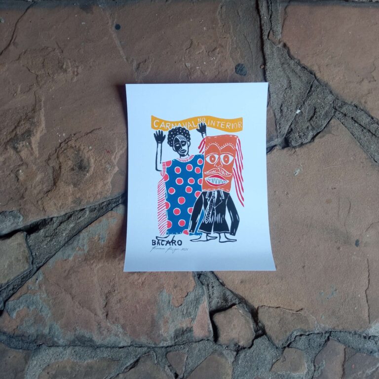 Xilogravura Bacaro Borges P - Carnaval de Rua