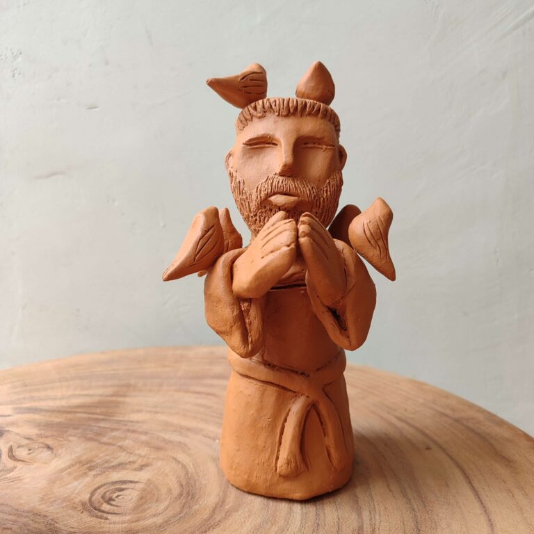 Escultura São Francisco Cerâmica - Maragogipinho