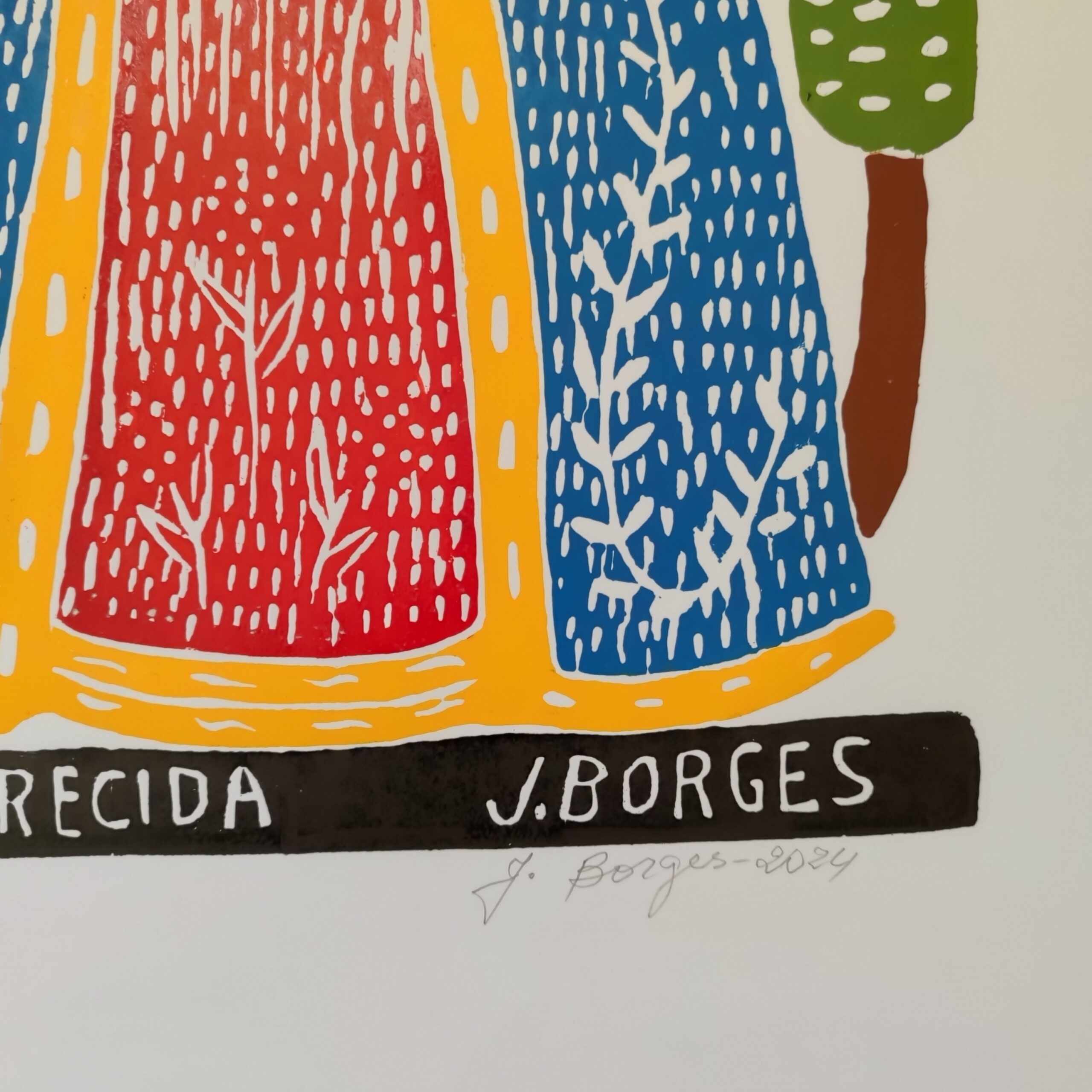 Xilogravura Mestre J Borges G - Nossa Senhora Aparecida - Imagem 3
