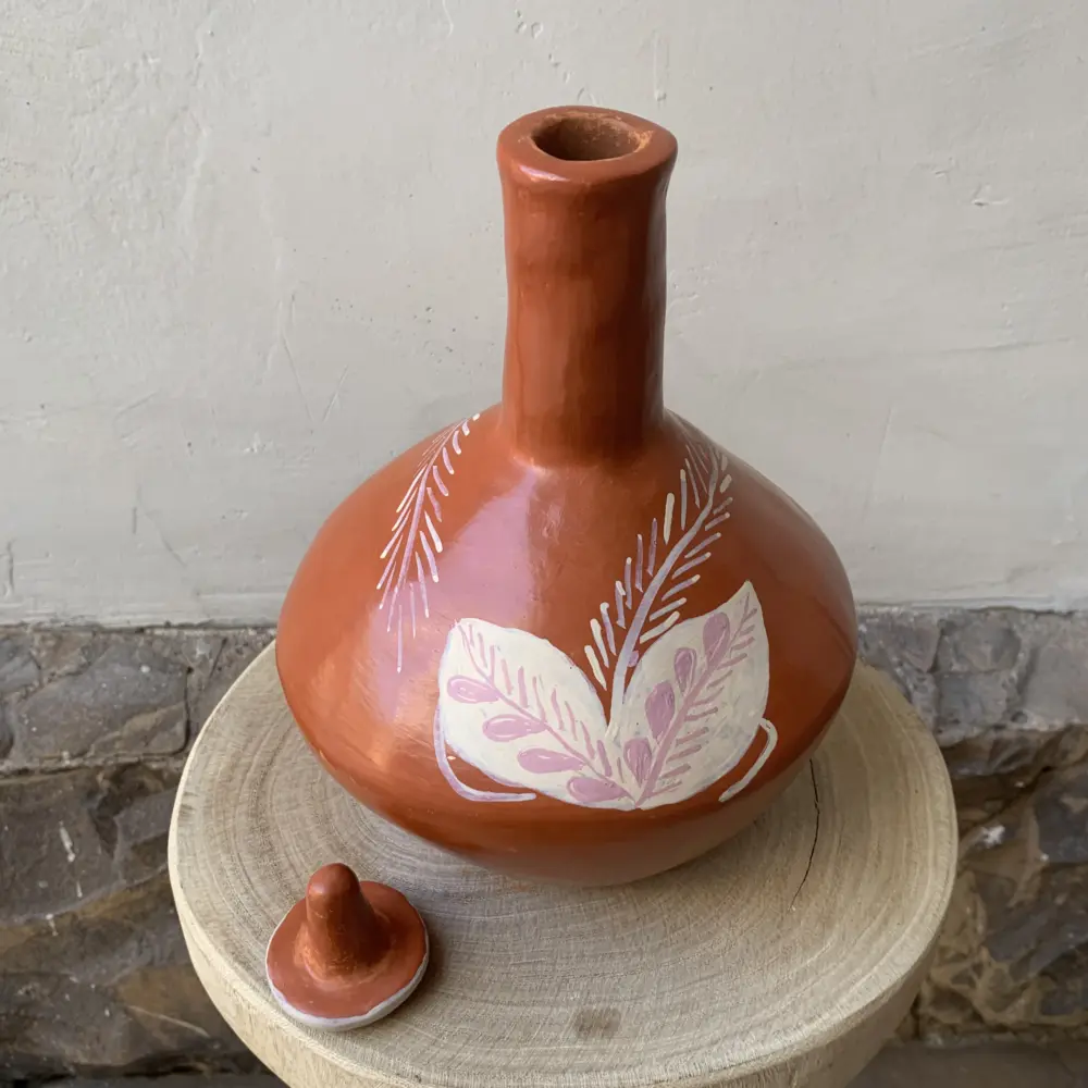 Moringa/Garrafa Cerâmica Decorativa - Vale do Jequitinhonha - Imagem 4