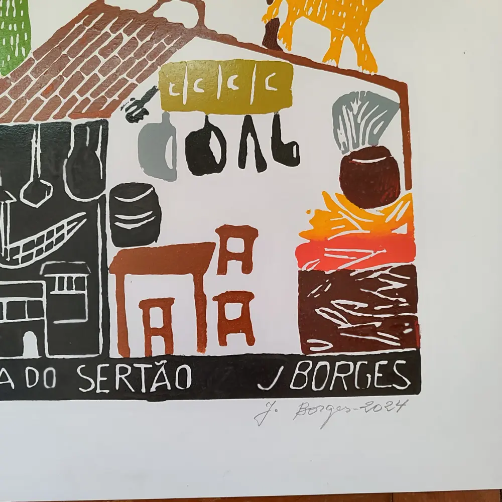 Xilogravura Mestre J Borges G - Casa do Sertão - Imagem 2