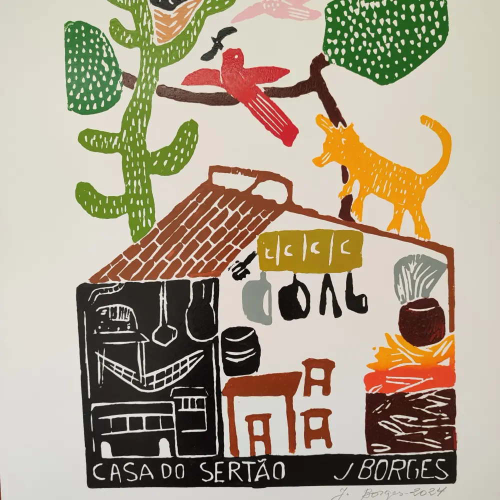 Xilogravura Mestre J Borges G - Casa do Sertão - Imagem 3