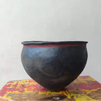 Panela de Barro com Borda - Tapima - Povo Zo'é