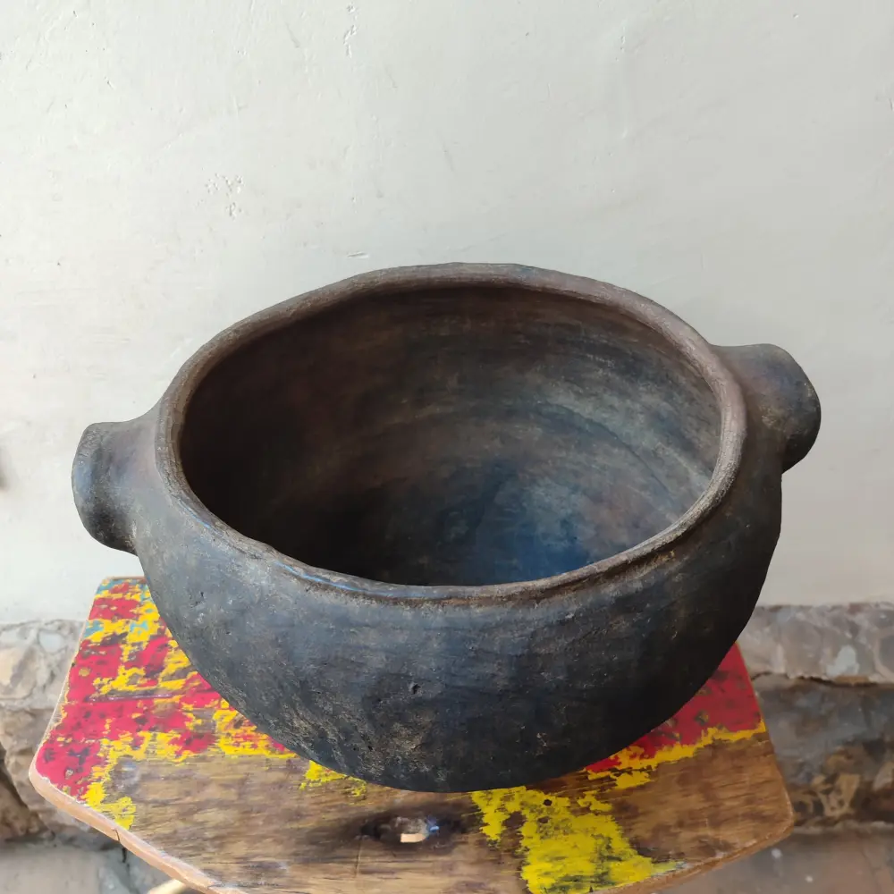 Panela de Barro com Borda - Tapima - Povo Zo'é - Imagem 4